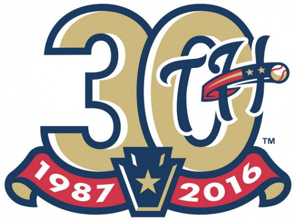 Harrisburg Senators 2016 Anniversary Logo iron on transfers for T-shirts